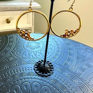 Cache Gold Rhinestone Earrings